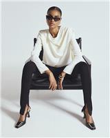 River Island Womens White Long sleeved Top Size 16