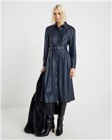 River Island Womens Navy Midaxi A line Dress Size 8