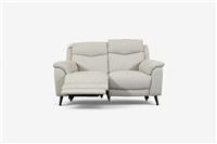 Kendal Power Reclining 2 Seater Fabric Sofa, Weave Ecru