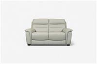 Morgan 2 Seater Leather Sofa, Dove Grey