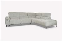 Lucca RHF Open Ended Fabric Corner Chaise, Dove Grey