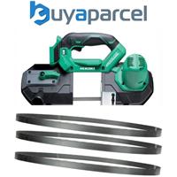 HiKOKI CB18DBLJ4Z Brushless Band Saw 18V Cordless Bandsaw + x3 18TPI Blades BARE