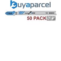 50 x Bosch T118A 92mm Thin Sheet Metal Jigsaw Blades