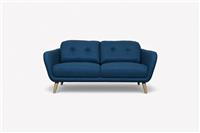 Arlo Medium 2 Seater Sofa, Brushed Tweed Navy