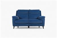 Utah 2 Seater Reclining Sofa, Power Footrest / Tilt Headrests, Ink Blue