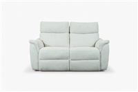 Hamley 2 Seater Reclining Sofa, Power Reclining, Ivory Basketweave