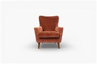 Thomas Armchair, Plush Chenille Auburn