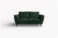 Sparta 2 Seater Fabric Sofa, Velvet Emerald