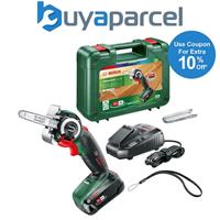 Bosch Cordless AdvancedCut 18v NanoBlade Mini Chainsaw + 2.5AH Battery + Case