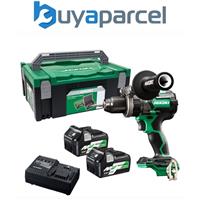 HiKOKI 18V 36V Multi Volt RFC Brushless Combi Drill Cordless 140Nm X2 5ah + Case