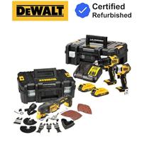 DeWalt DCK326D2T XR 18V Kit DCD709 Drill DCF809 Impact DCS355 Multi Tool 2 x 2Ah