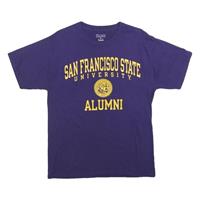CHAMPION Mens Blue San Francisco State University Alumni Graphic T-Shirt M Short - M Regular