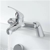 Bath Mixer Tap Chrome Bathroom Contemporary Contemporary Deck Mounted Tub Filler