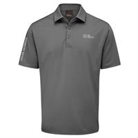 Oscar Jacobson Mens Bullock Tour Polo Shirt - Pewter - XL - XL Regular