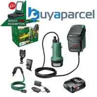 Bosch 18v Garden Water Pump GardenPump Rainwater 18V-2000 18v 1x 2.5Ah Battery