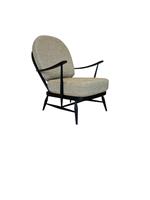 Ercol Windsor Easy Chair in Black & SFR016 RRP &pound;1505