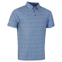 Callaway Golf Mens Polaroid Confetti Polo Shirt - Galaxy Blue - S - S Regular