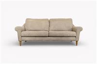 Camber Grand 4 Seater Leather Sofa, Demetra Grey