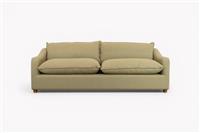 Rustic Large 4 Seater Sofa, Panama Linen Olive