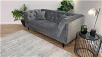 Sofology Bridgerton Fabric 3 Seater in Etched Velvet Slate