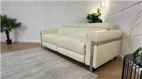 Sofology The Moreno 3 Seater Leather Sofa in White