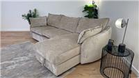 Sofology Portobello 3 Seater Chaise Storage in Luxury Chenille Silver