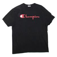 CHAMPION Mens T-Shirt Black L - L Regular