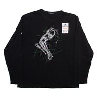 ADIDAS Mens T-Shirt Black Long Sleeve M - M Regular