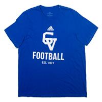 ADIDAS Mens T-Shirt Blue L - L Regular
