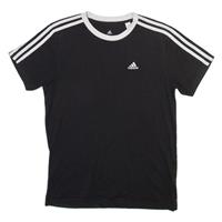 ADIDAS Womens T-Shirt Black Crew Neck XS - XS Regular