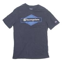 CHAMPION Mens T-Shirt Blue M - M Regular