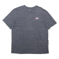 NIKE Mens T-Shirt Grey L - L Regular