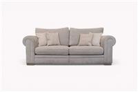 Titan 4 Seater Fabric Split Sofa, Tabby Cloud