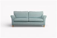 Charlotte II Large 3 Seater Sofa, Aquaclean Connie Teal
