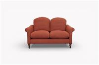 Clover Small 2 Seater Sofa, Relaxed Linen Auburn