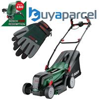 Bosch Universal Rotak 2 x 18V-37-550 18v Cordless Rotak Lawn Mower & Gloves