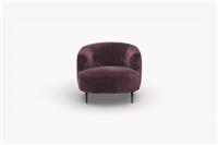 Lozenge Armchair, Soft Chenille Aubergine