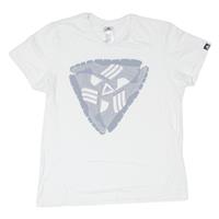ADIDAS Mens T-Shirt White S - S Regular