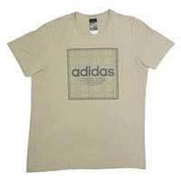 ADIDAS Mens T-Shirt Brown M - M Regular
