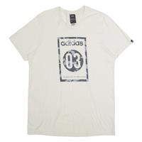 ADIDAS Mens T-Shirt Beige M - M Regular