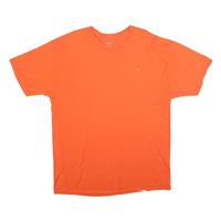 CHAMPION Mens Orange Crew Neck Short Sleeve T-Shirt 2XL Classic Cotton Blend - 2XL Regular