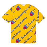 CHAMPION Mens T-Shirt Yellow S - S Regular