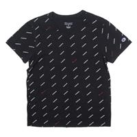 CHAMPION Mens T-Shirt Black Crew Neck M - M Regular