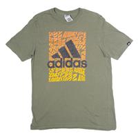 ADIDAS Mens T-Shirt Green Crew Neck S - S Regular