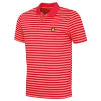 Lyle & Scott Mens Golf Broad Stripe Polo Shirt - Birdie Red/ Red Bud - XXL - 2XL Regular