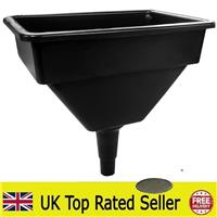 UK MADE Large Heavy Duty Funnel with Filter Fuel Garage Petrol Oil DieseL