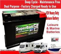 12V 110AH Deep Cycle Solar Leisure Battery LH110 Caravan Motorhome Marine Boat