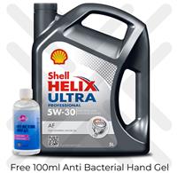 Shell Helix Ultra Professional AF 5W-30 5 Litre 5L Fully Syn + FREE GIFT