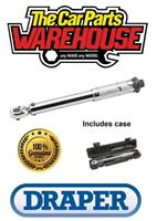 Draper 78639 TORQUE WRENCH (1/4 SQUARE DRIVE) Micrometer & Case 5-25Nm