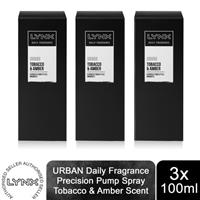 Lynx Urban Daily Fragrance Precision Deodorant Pump Spray, 3x 100ml - Multipack Regular